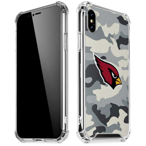 NFL Arizona Cardinals Camo iPhone XS Max Clear Case
