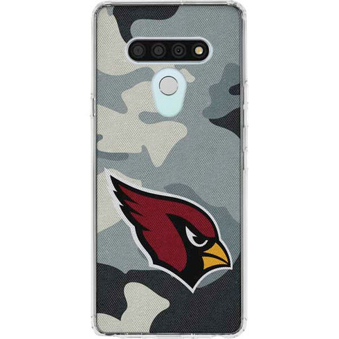 NFL Arizona Cardinals Camo LG Stylo 6 Clear Case