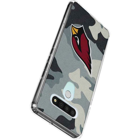 NFL Arizona Cardinals Camo LG Stylo 6 Clear Case