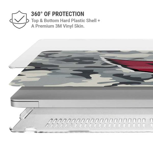 NFL Arizona Cardinals Camo MacBook Air 15in (2023-2025) Case plus Skin