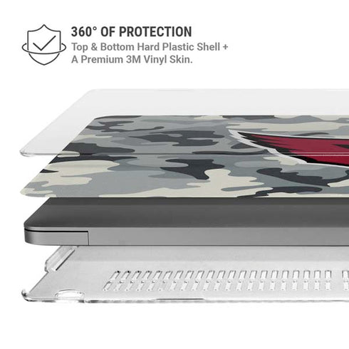 NFL Arizona Cardinals Camo MacBook Pro 16in (2021-25) Case plus Skin