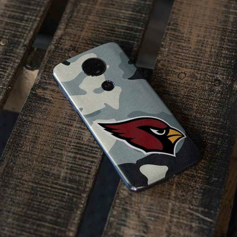 NFL Arizona Cardinals Camo Moto E5 Plus Skin