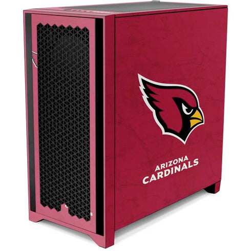 NFL Arizona Cardinals Distressed Corsair 4000D Tempered Glass Mid-Tower ATX Case Skin