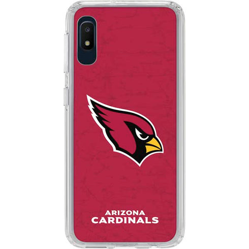 NFL Arizona Cardinals Distressed Galaxy A10e Clear Case