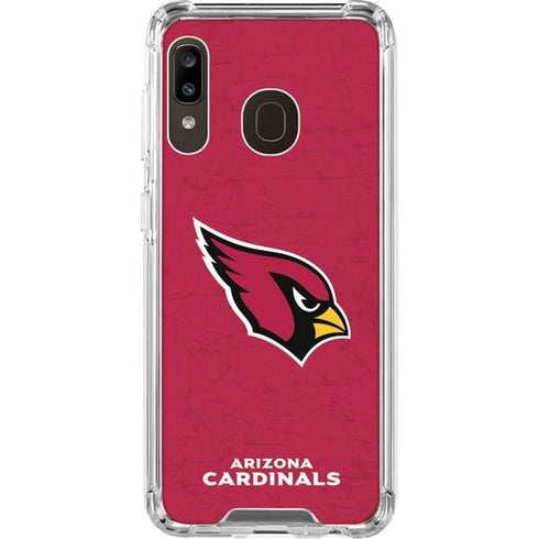 NFL Arizona Cardinals Distressed Galaxy A30 Clear Case