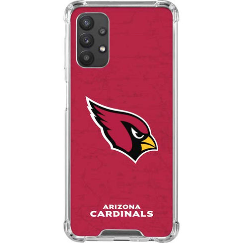 NFL Arizona Cardinals Distressed Galaxy A32 5G Clear Case