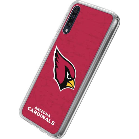 NFL Arizona Cardinals Distressed Galaxy A50 Clear Case