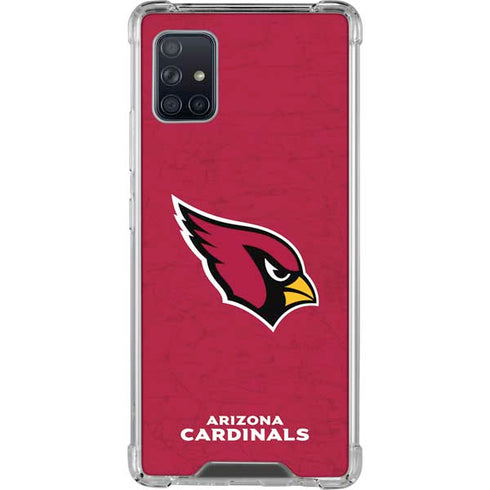 NFL Arizona Cardinals Distressed Galaxy A51 5G Clear Case