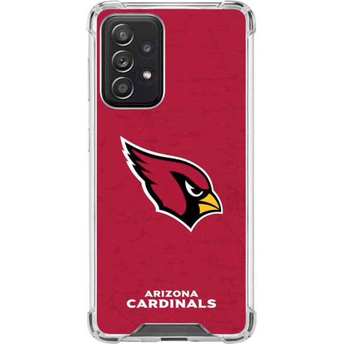 NFL Arizona Cardinals Distressed Galaxy A52 5G Clear Case