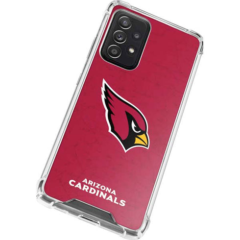 NFL Arizona Cardinals Distressed Galaxy A52 5G Clear Case