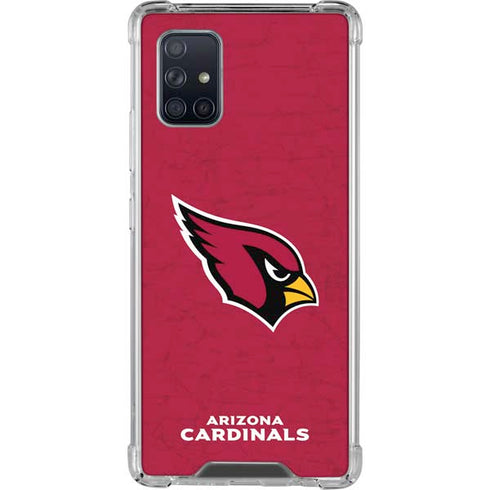 NFL Arizona Cardinals Distressed Galaxy A71 5G Clear Case