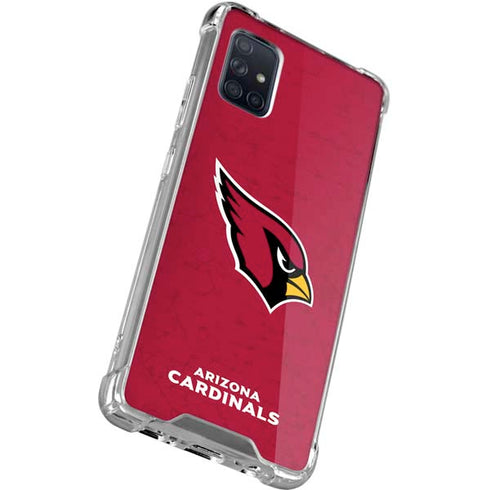 NFL Arizona Cardinals Distressed Galaxy A71 5G Clear Case