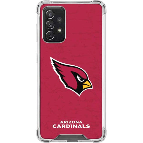 NFL Arizona Cardinals Distressed Galaxy A72 5G Clear Case