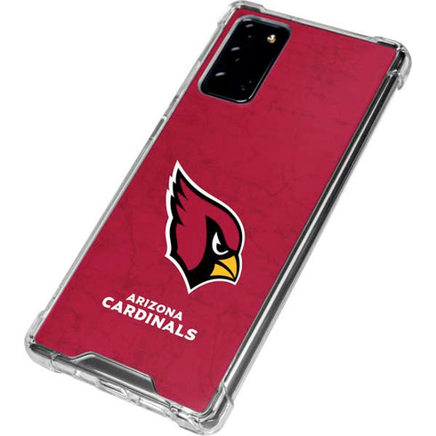 NFL Arizona Cardinals Distressed Galaxy Note20 5G Clear Case
