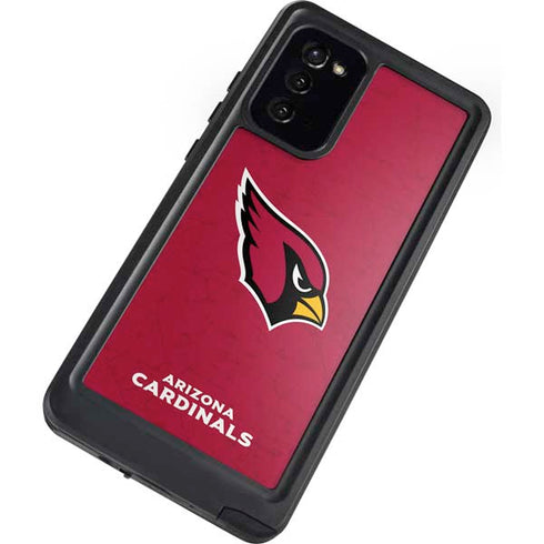 NFL Arizona Cardinals Distressed Galaxy Note20 5G Waterproof Case