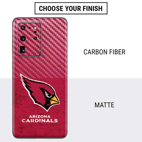 NFL Arizona Cardinals Distressed Galaxy S20 Ultra 5G Skin