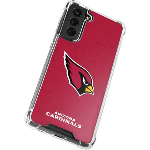 NFL Arizona Cardinals Distressed Galaxy S21 FE Clear Case