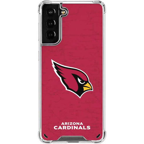 NFL Arizona Cardinals Distressed Galaxy S21 Plus 5G Clear Case