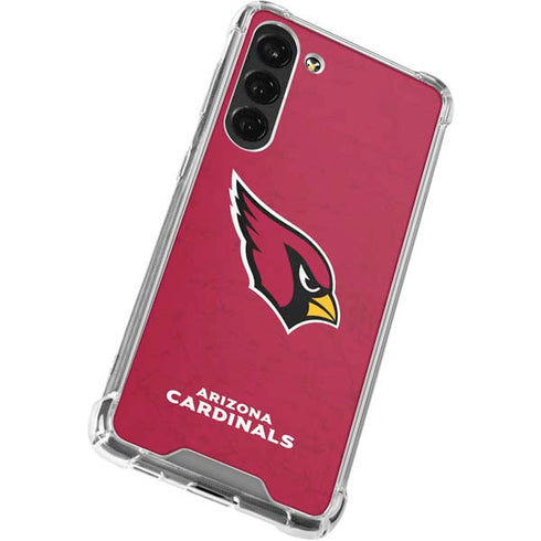 NFL Arizona Cardinals Distressed Galaxy S23 Plus Clear Case
