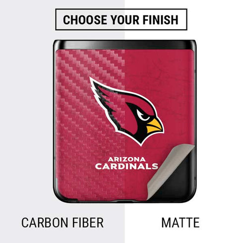 NFL Arizona Cardinals Distressed Galaxy Z Flip Skin