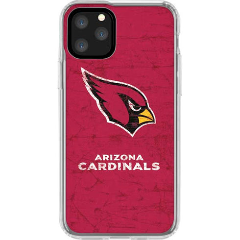 NFL Arizona Cardinals Distressed iPhone 11 Pro Clear Case