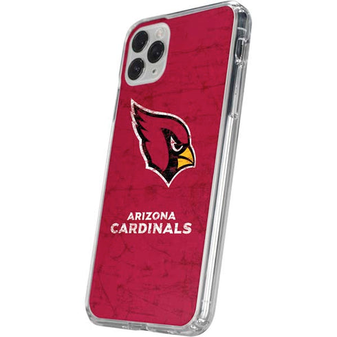 NFL Arizona Cardinals Distressed iPhone 11 Pro Clear Case