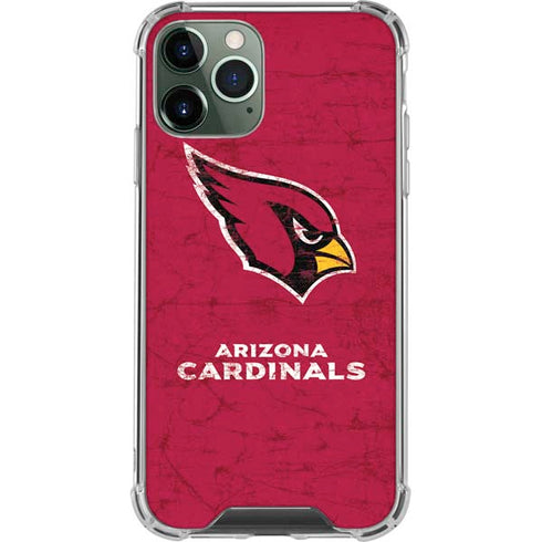 NFL Arizona Cardinals Distressed iPhone 11 Pro Max Clear Case