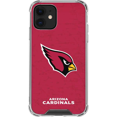 NFL Arizona Cardinals Distressed iPhone 12 Clear Case