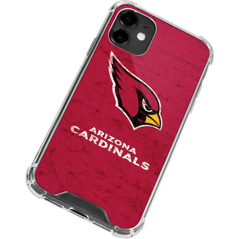 NFL Arizona Cardinals Distressed iPhone 12 Mini Clear Case