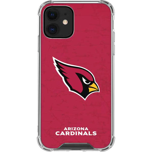 NFL Arizona Cardinals Distressed iPhone 12 Mini Clear Case