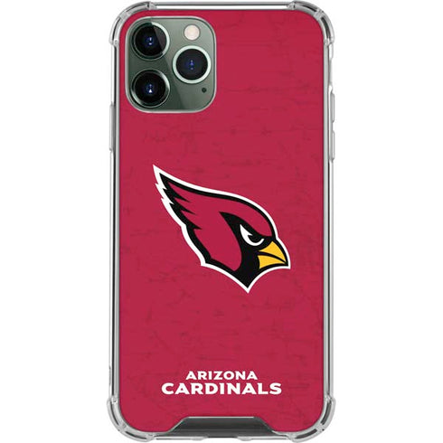 NFL Arizona Cardinals Distressed iPhone 12 Pro Max Clear Case