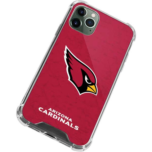 NFL Arizona Cardinals Distressed iPhone 12 Pro Max Clear Case