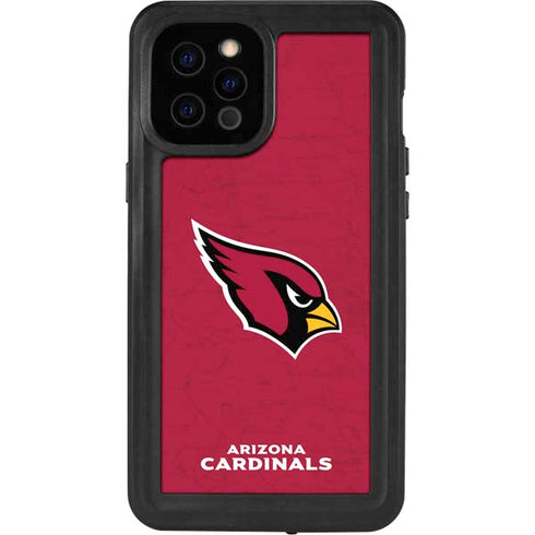 NFL Arizona Cardinals Distressed iPhone 12 Pro Max Waterproof Case