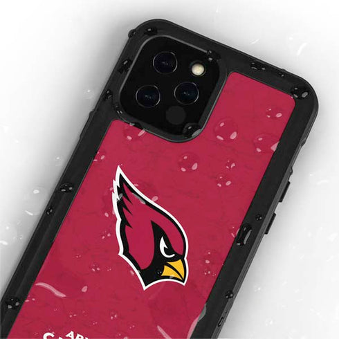 NFL Arizona Cardinals Distressed iPhone 12 Pro Waterproof Case