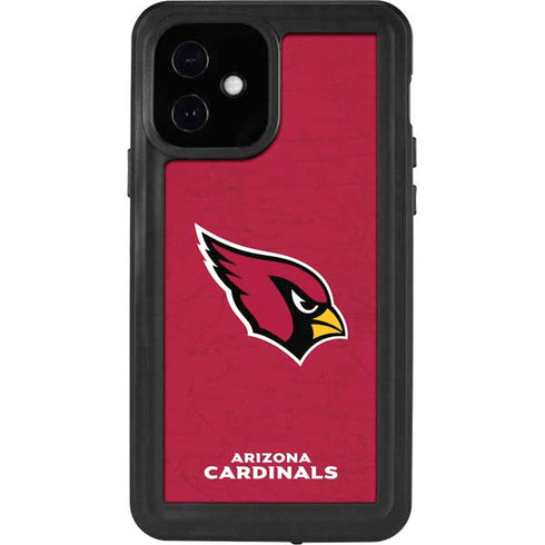 NFL Arizona Cardinals Distressed iPhone 12 Waterproof Case