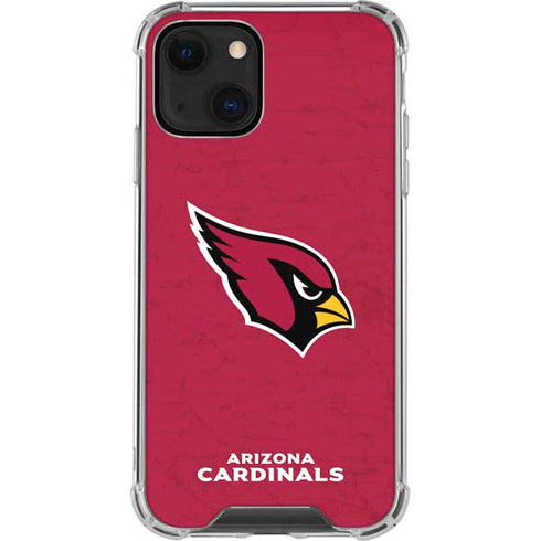 NFL Arizona Cardinals Distressed iPhone 13 Clear Case