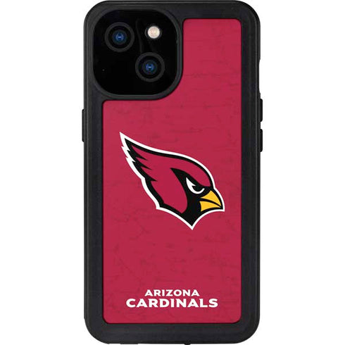 NFL Arizona Cardinals Distressed iPhone 13 Mini Waterproof Case