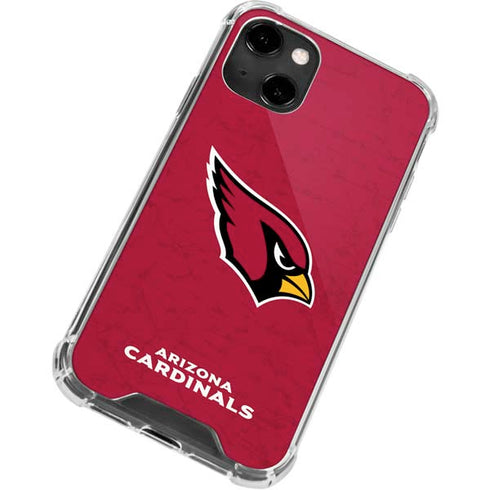 NFL Arizona Cardinals Distressed iPhone 14 Clear Case