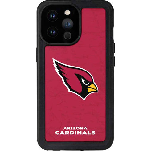 NFL Arizona Cardinals Distressed iPhone 14 Pro Max Waterproof Case