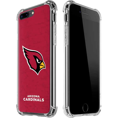 NFL Arizona Cardinals Distressed iPhone 7/8 Plus Clear Case