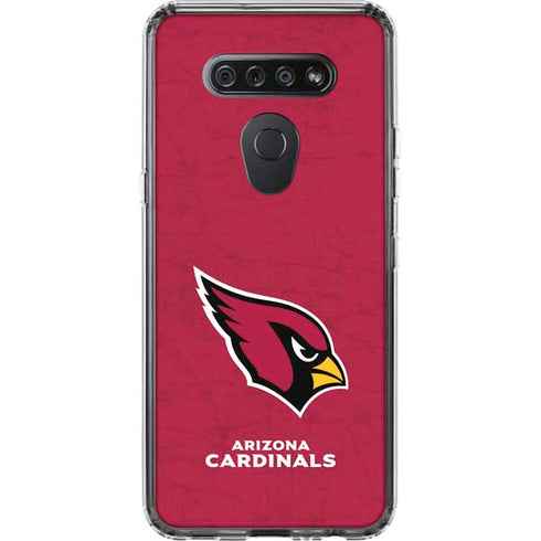 NFL Arizona Cardinals Distressed LG K51/Q51 Clear Case