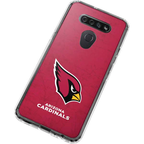 NFL Arizona Cardinals Distressed LG K51/Q51 Clear Case