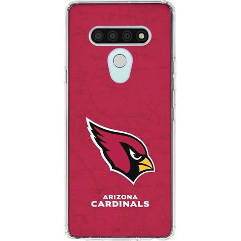 NFL Arizona Cardinals Distressed LG Stylo 6 Clear Case