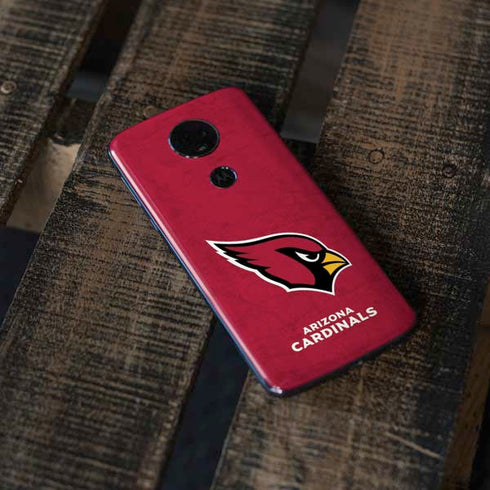 NFL Arizona Cardinals Distressed Moto E5 Plus Skin