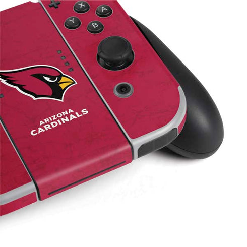 NFL Arizona Cardinals Distressed Nintendo Switch OLED (2021) Skin