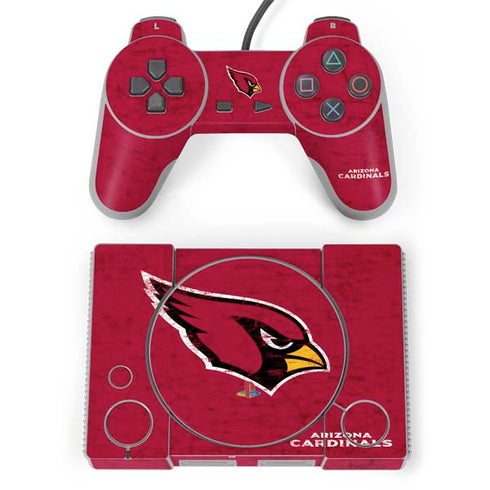 NFL Arizona Cardinals Distressed PlayStation Classic Bundle Skin