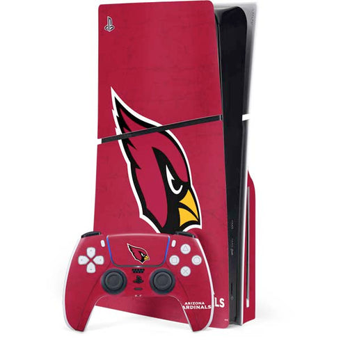 NFL Arizona Cardinals Distressed PS5 Slim Disk Bundle Skin