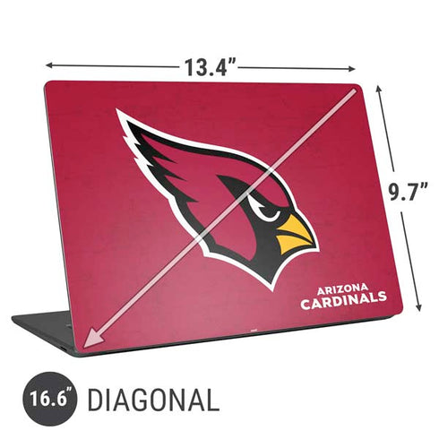 NFL Arizona Cardinals Distressed Universal Laptop 16.6in (13.4 x 9.7in) Skin