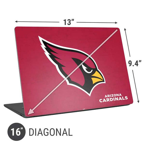 NFL Arizona Cardinals Distressed Universal Laptop 16in (13 x 9.4in) Skin