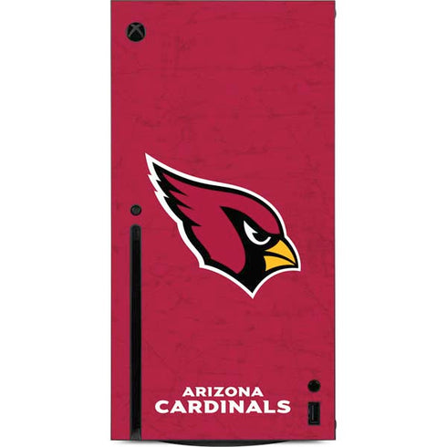 NFL Arizona Cardinals Distressed Xbox Series X Console Skin